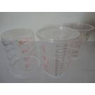 Calibrated Mixing Cups